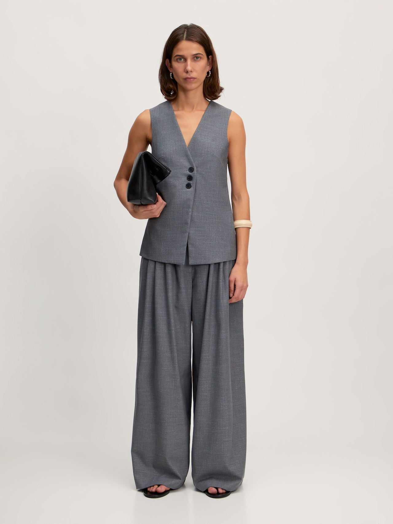 EDITED Gilet 'Vanessa' grigio