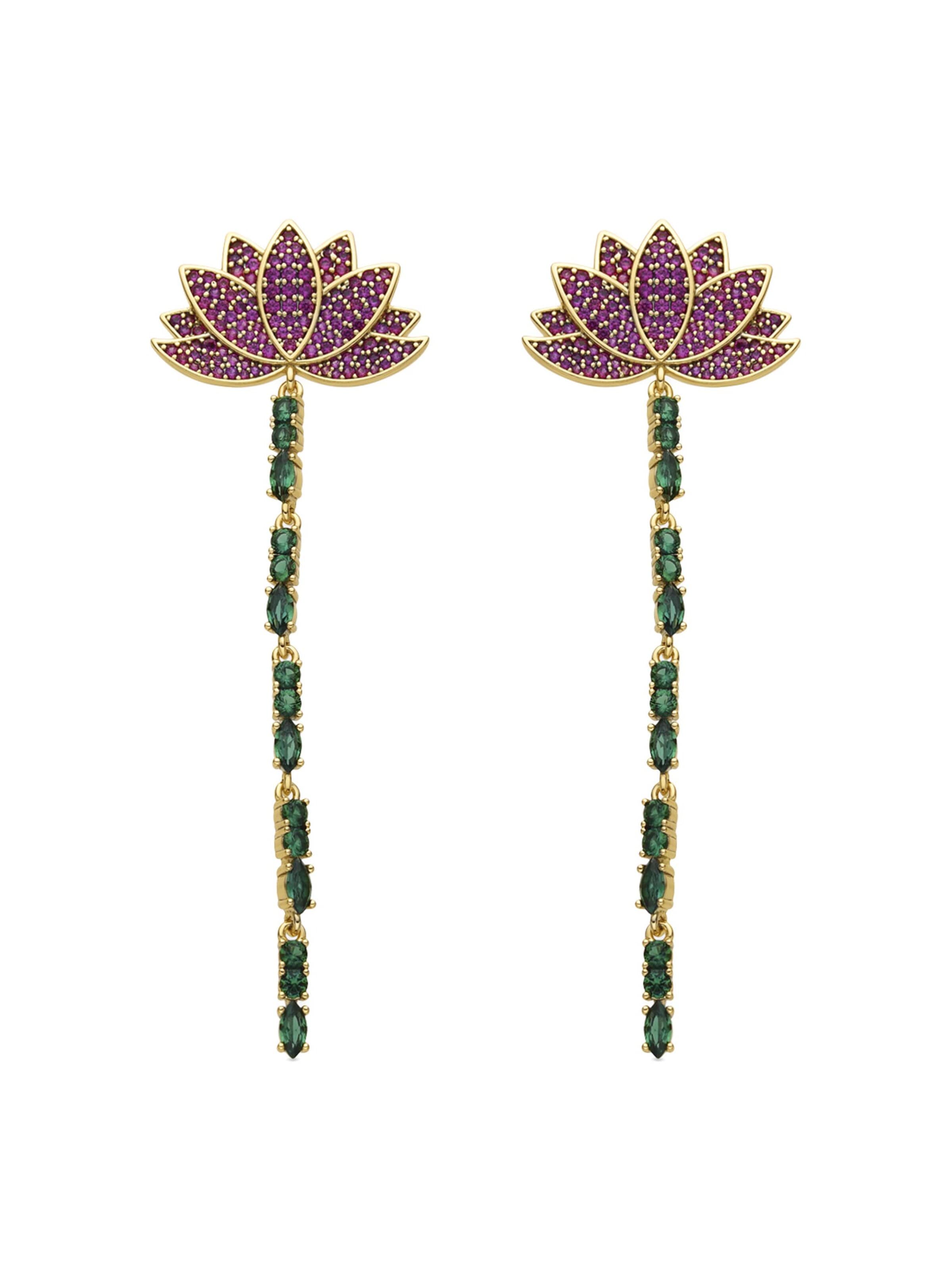 Luxenter Earrings 'Likme' in Mixed colors: front