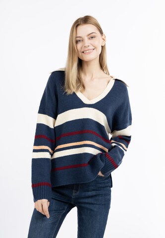 Pull-over 'Palpito' DreiMaster Maritim en mélange de couleurs : devant