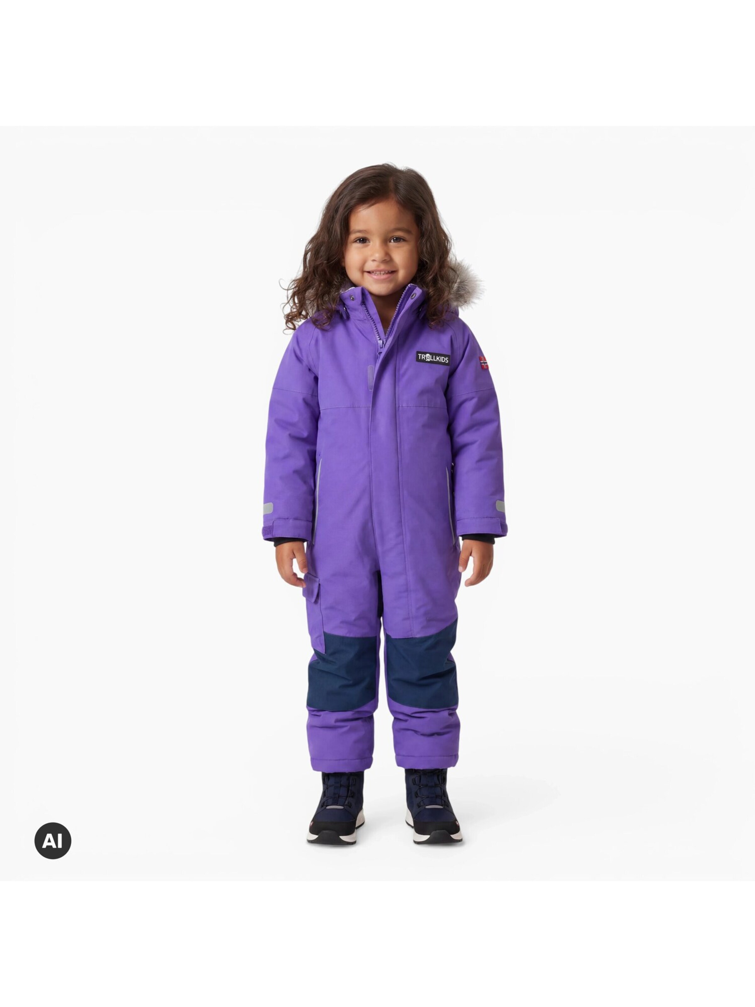 TROLLKIDS Dungarees in Purple