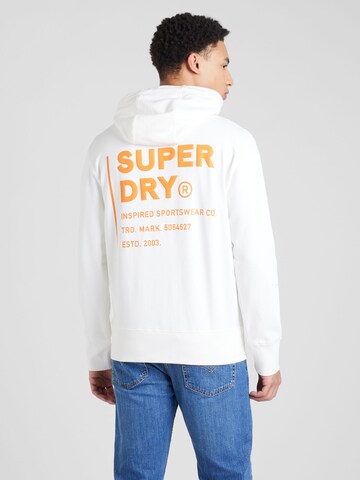 Superdry Суичър в бяло: отпред