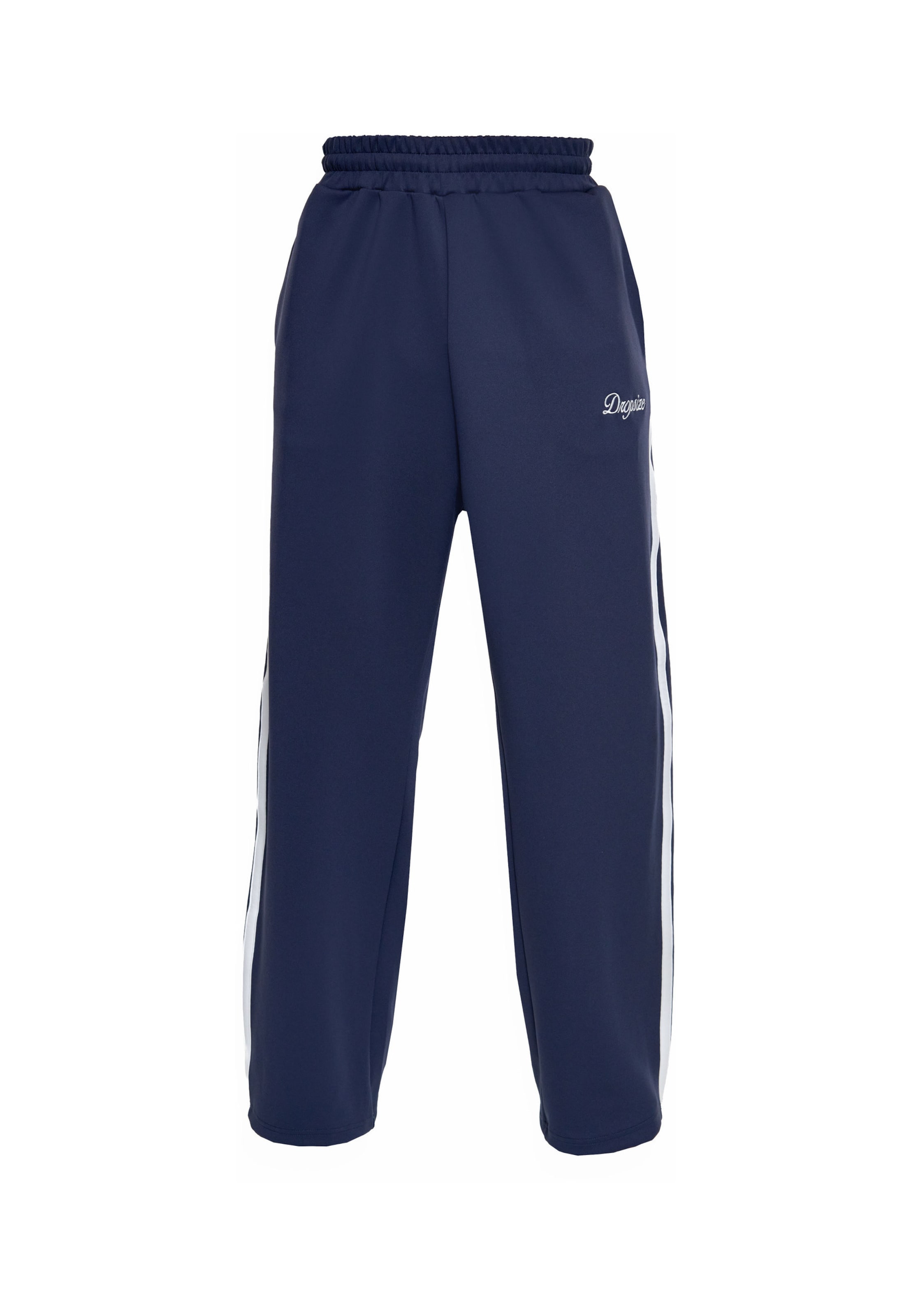 Dropsize Broek in Blauw: voorkant