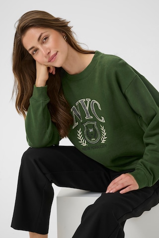 Cream Sweatshirt 'Mirabella' i grøn
