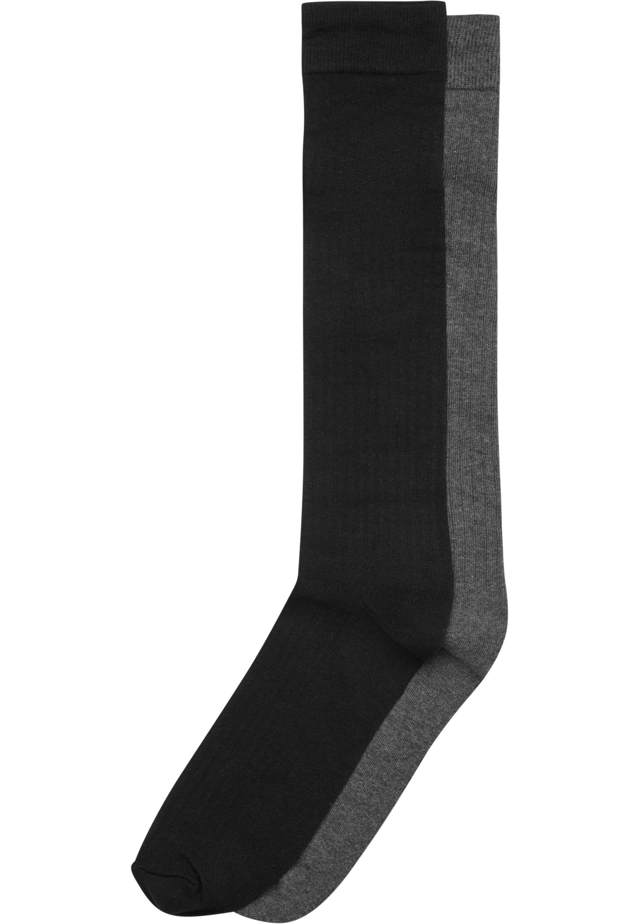 Chaussettes montantes Urban Classics en gris : devant