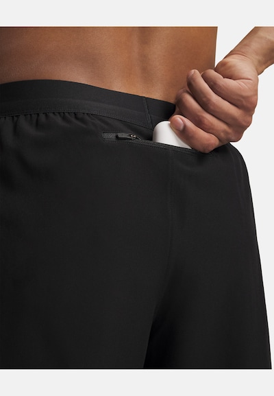 UNDER ARMOUR Workout Pants 'Velociti Pro 7in' in Grey / Black, Item view