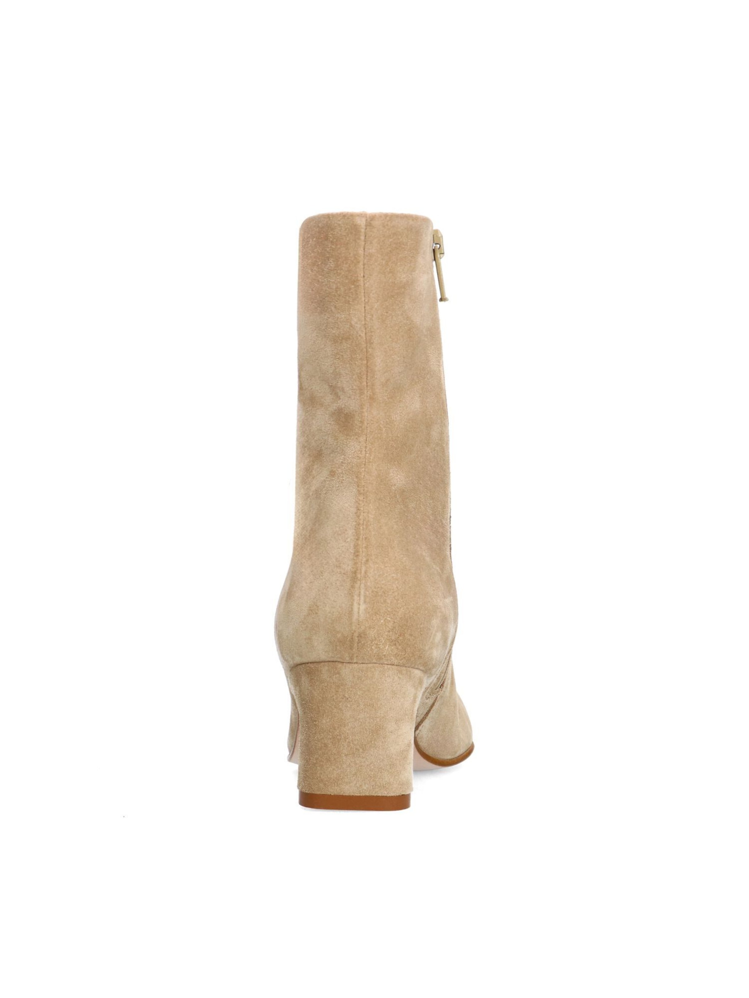 MANFIELD Ankle Boots in Beige