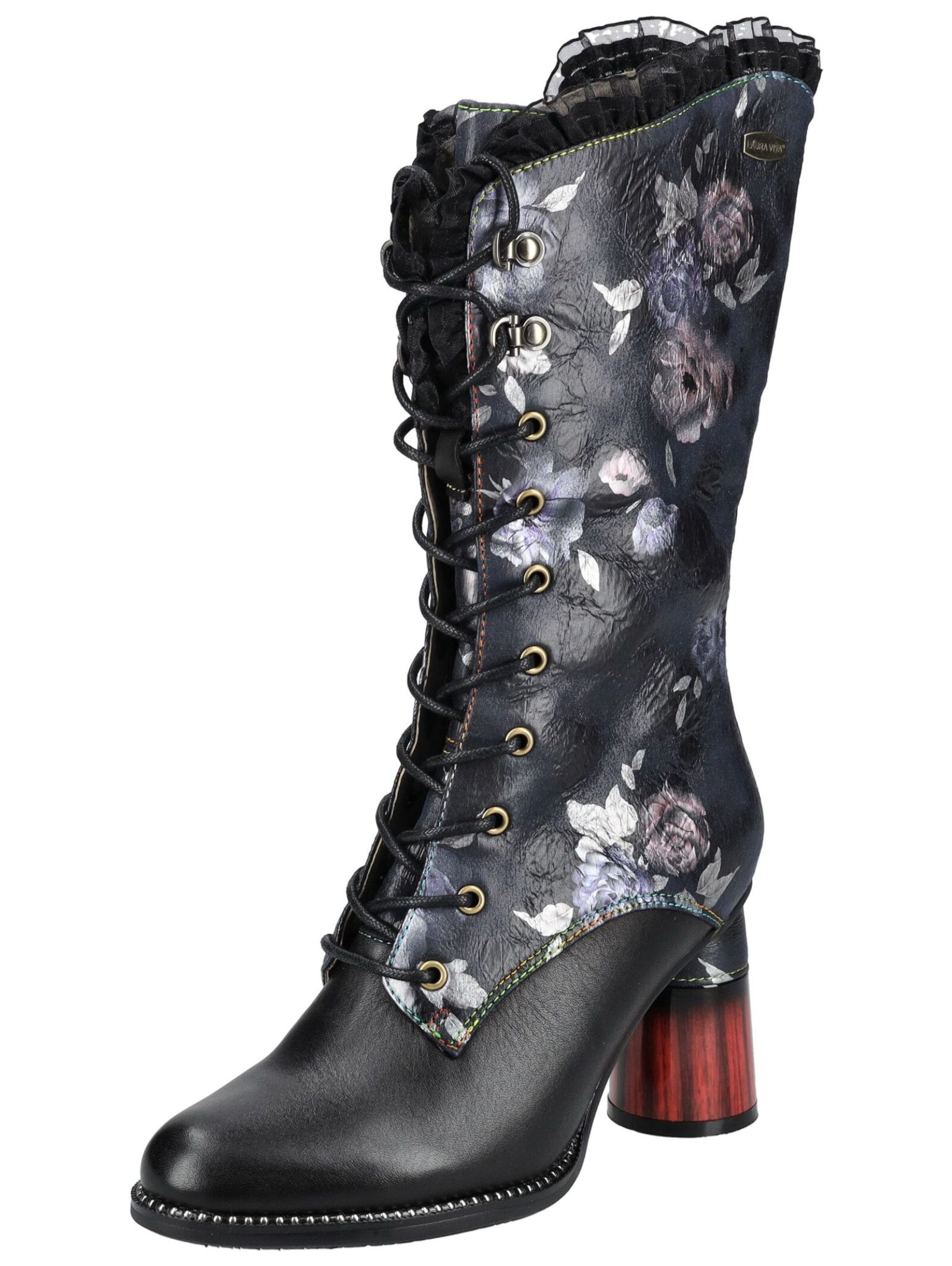 Laura Vita Stiefel in Schwarz: Vorderseite