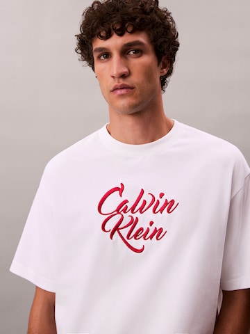 Calvin Klein Jeans T-shirt i vit