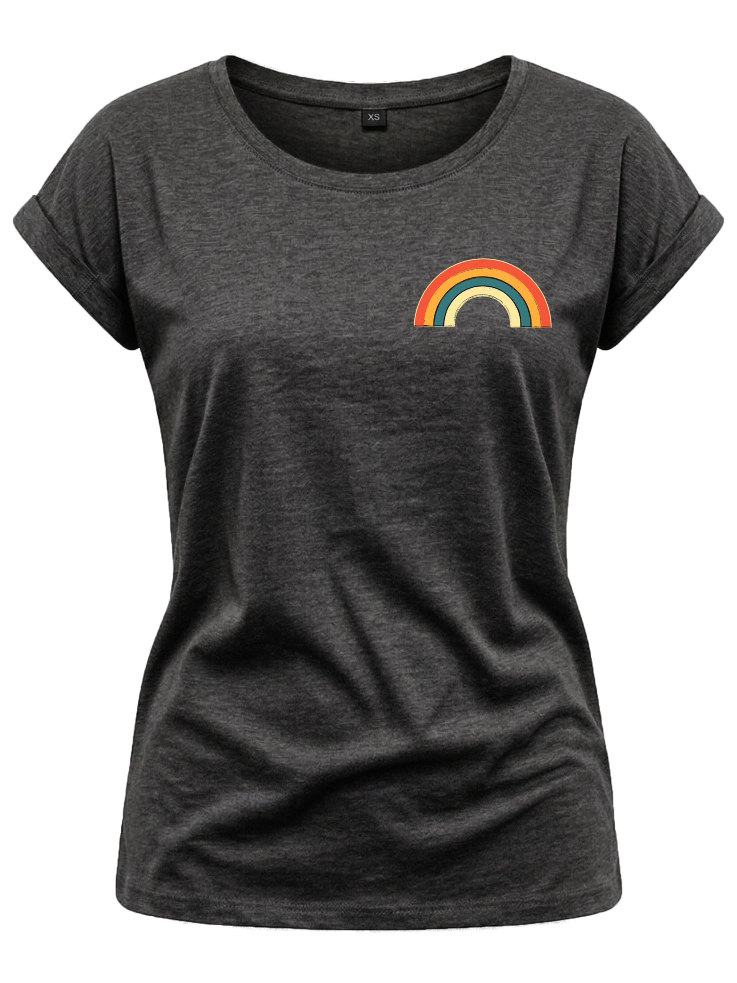 MAKAYA Shirt 'Rainbow' in Grey
