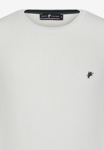 DENIM CULTURE Sweater 'ALJAMAIN' in White