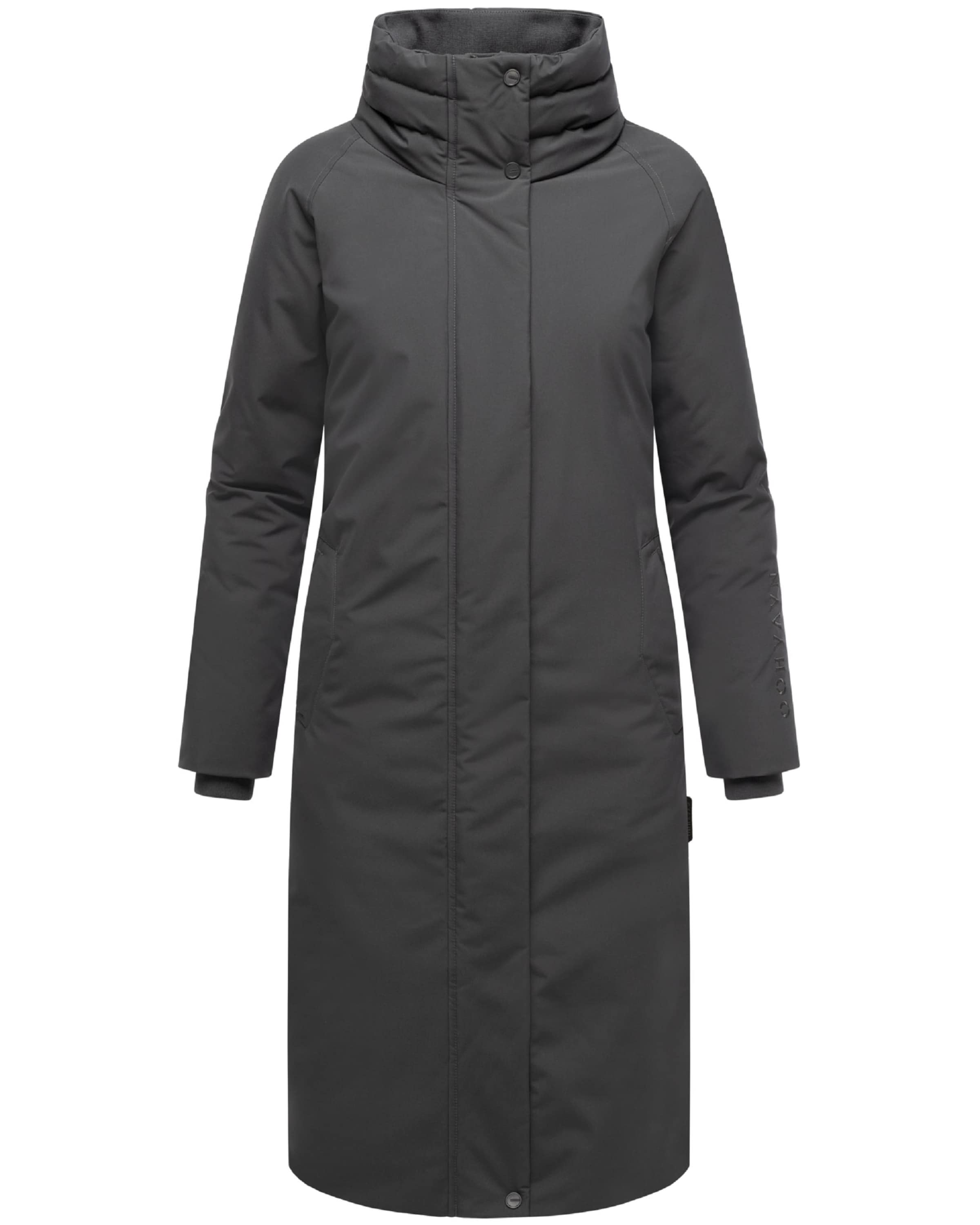 NAVAHOO - Abrigo de invierno 'Traumblüte 14' en gris: frente