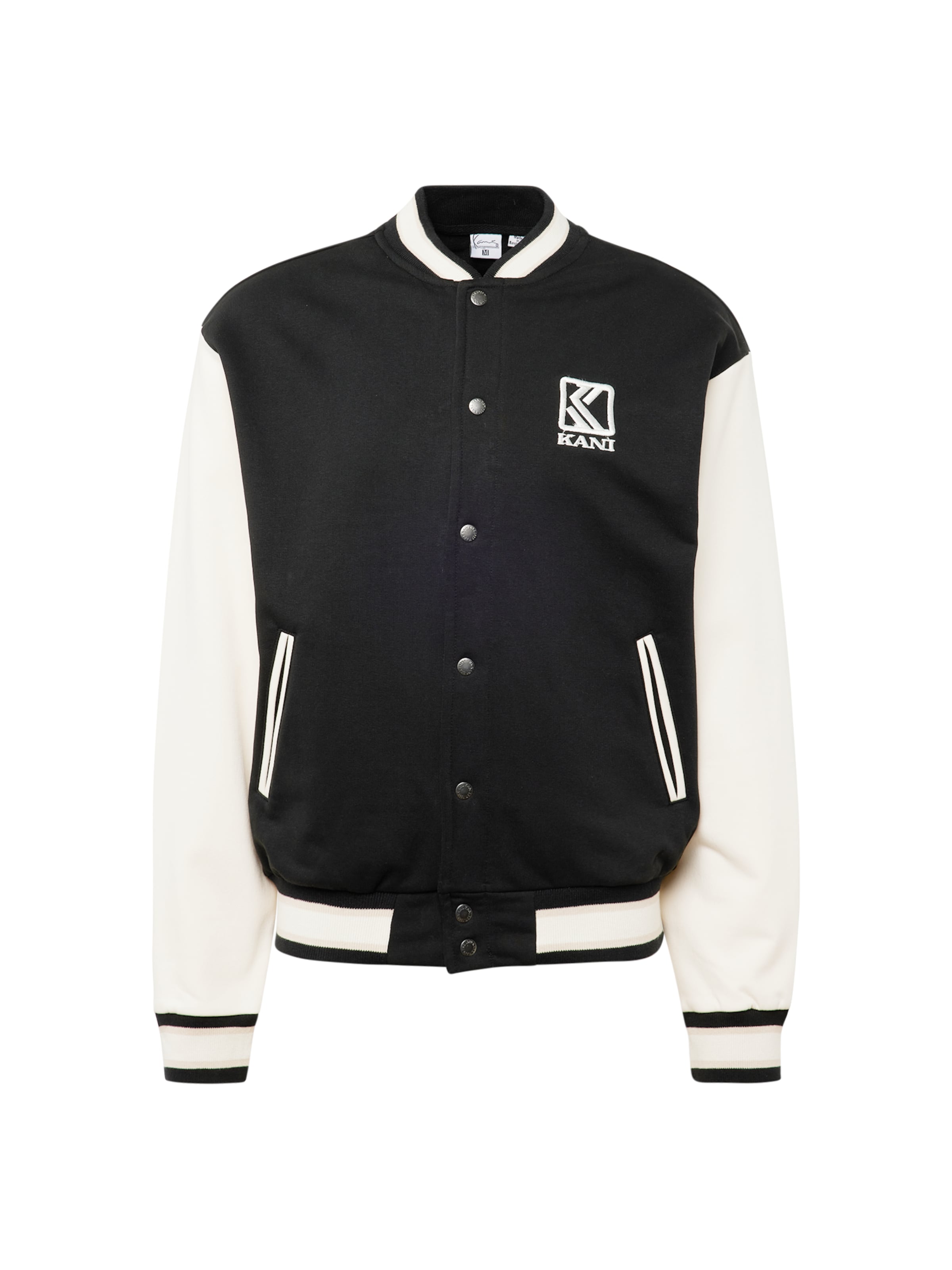 Giacca di mezza stagione di Karl Kani in nero: frontale