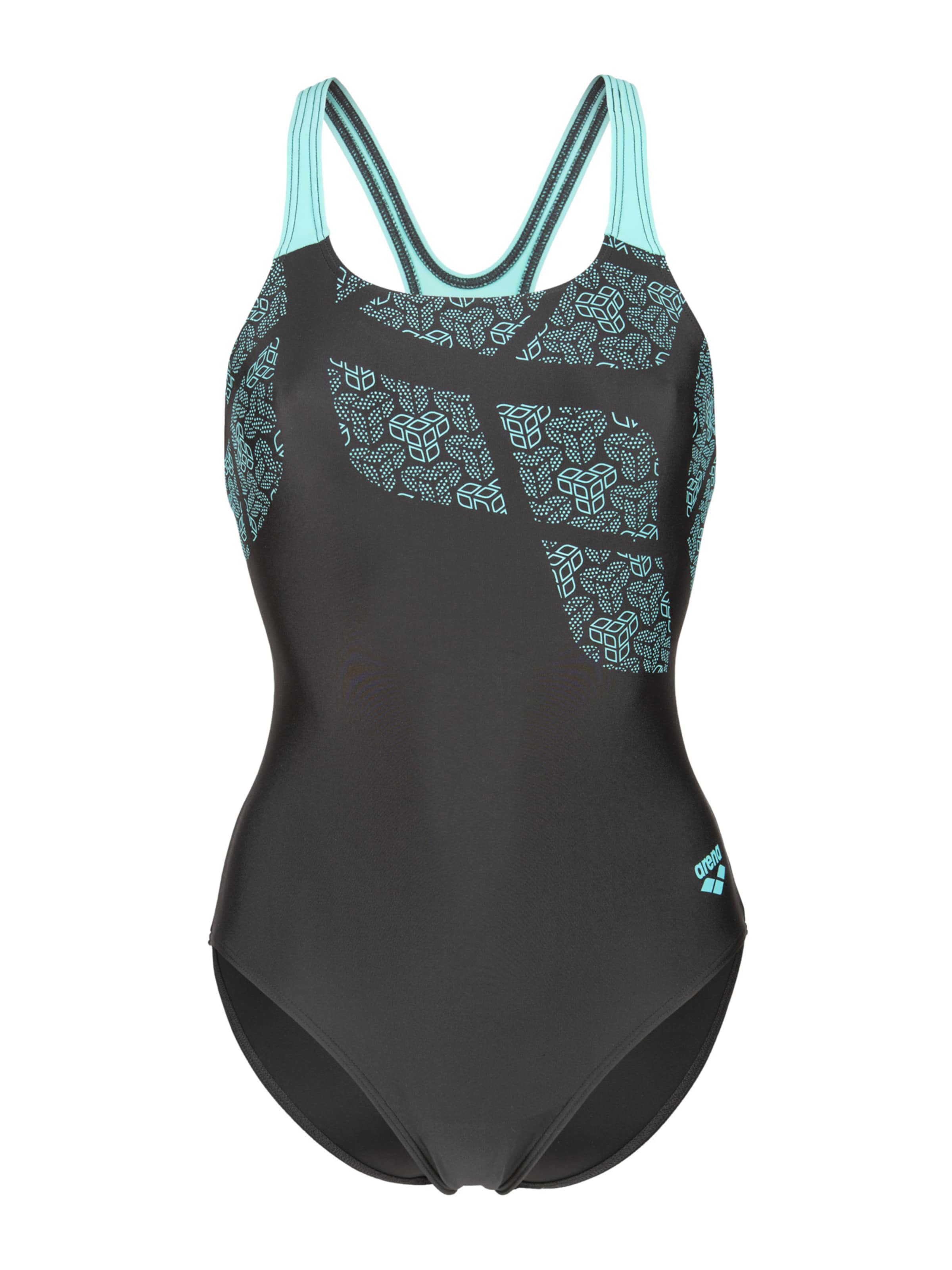 ARENA Õlapaelteta topp Ujumistrikoo 'KIKKO', värv must: eest vaates