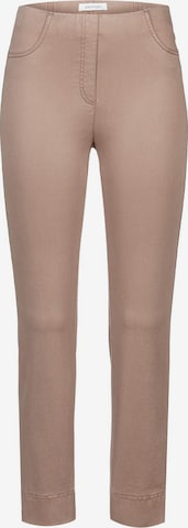 STEHMANN Slimfit Broek in Beige: voorkant