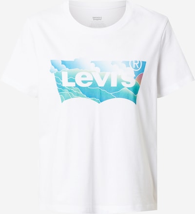 LEVI'S ® Majica 'Graphic Jordie Tee' | turkizna / voda / bela barva, Prikaz izdelka