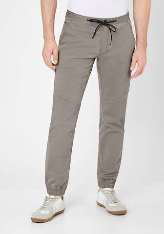 REDPOINT Regular Chino Pants in Grey: front