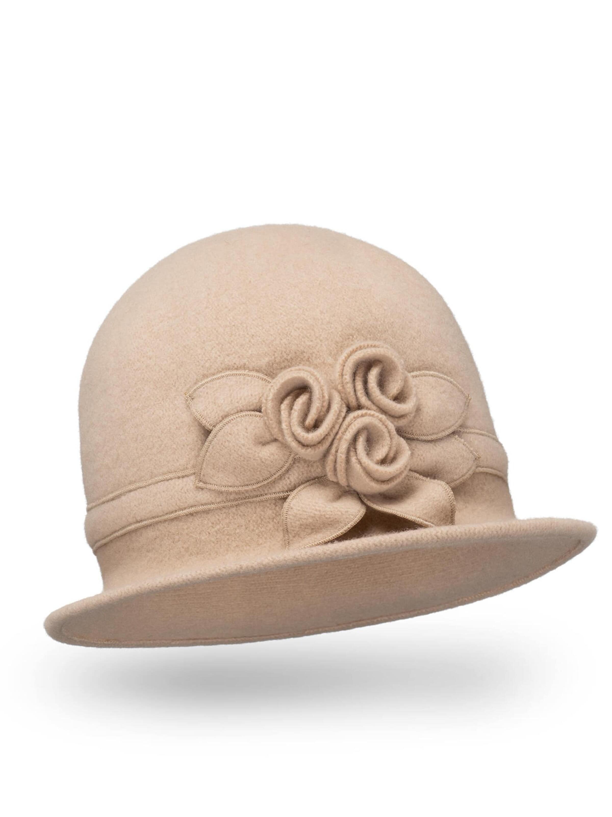 Vivisence Hoed '7077' in Beige: voorkant