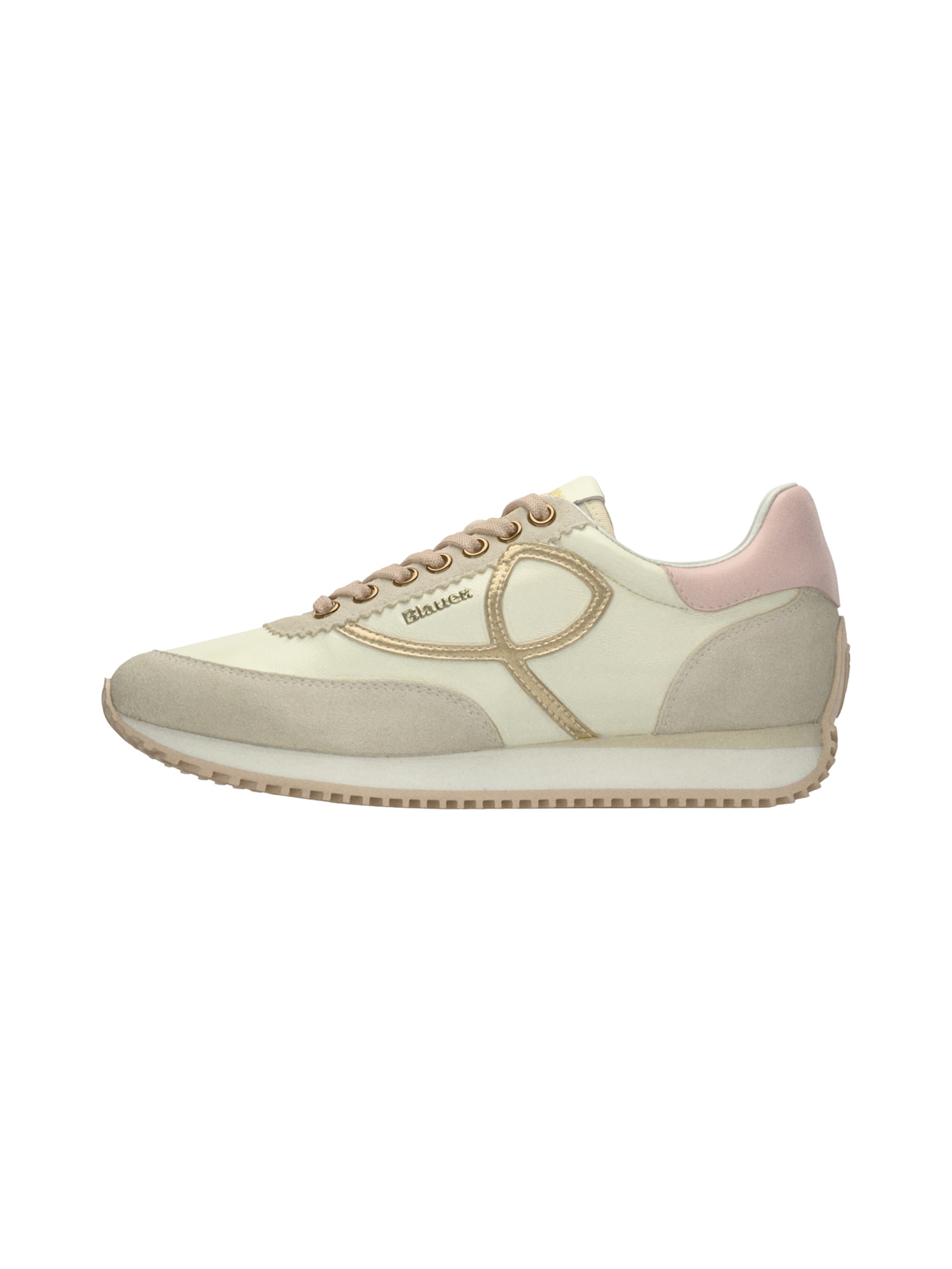 Blauer.USA Låg sneaker i beige: framsida