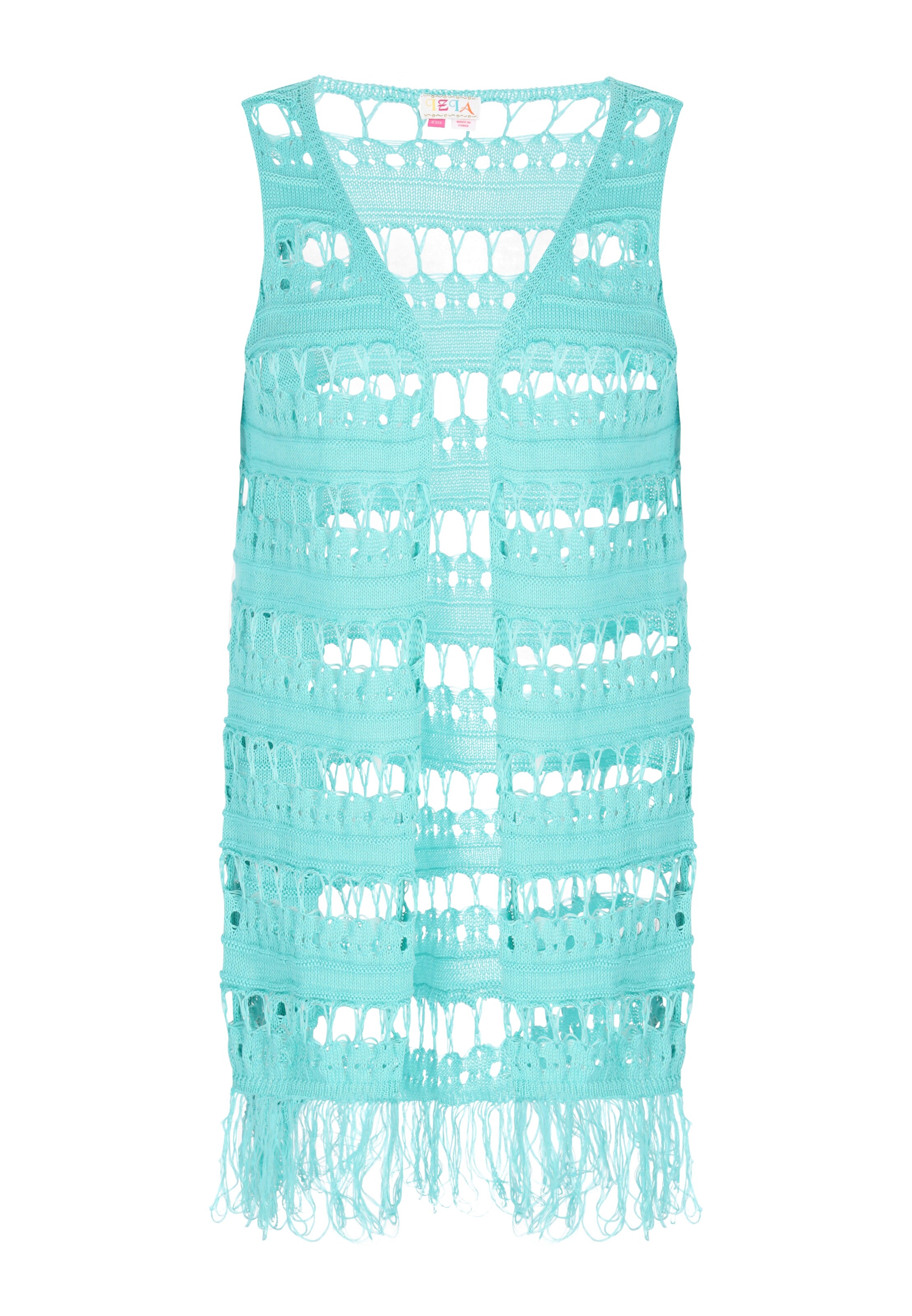 Cardigan IZIA en vert : devant