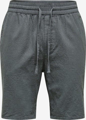 Loosefit Pantalon Only & Sons en gris : devant