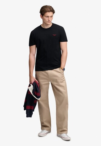Tricou 'Essential Serif' de la Superdry & Co pe negru