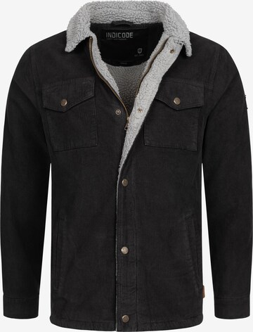 INDICODE JEANS Between-Season Jacket 'Tonni' in Black: front