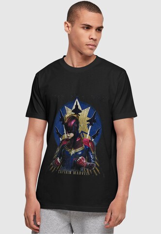 T-Shirt 'Captain Marvel - Jet Burst' ABSOLUTE CULT en noir : devant