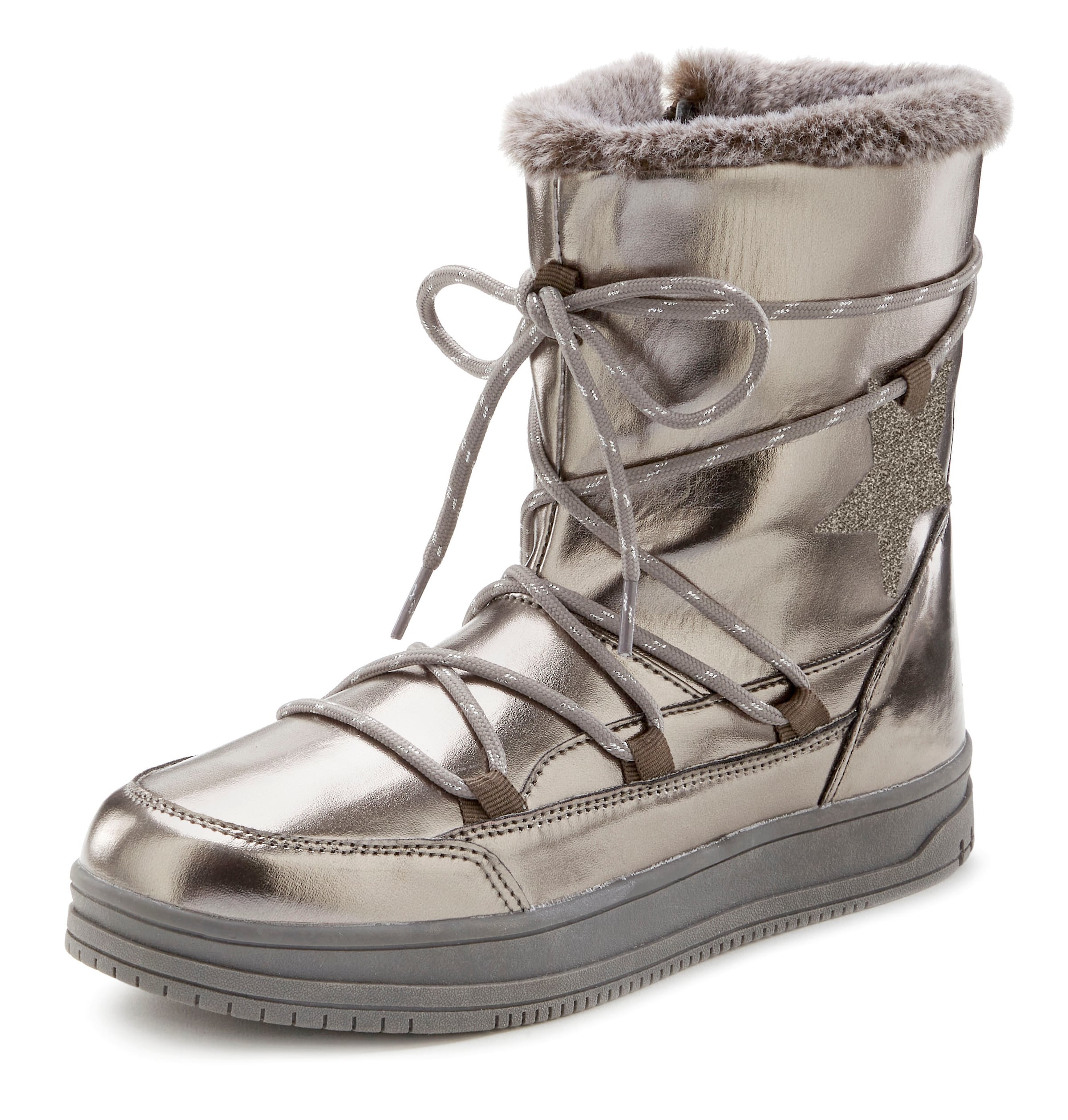 LASCANA Snowboots in Bronze: Vorderseite