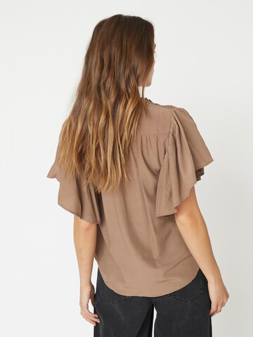 Camicia da donna 'ToraCC Frill V' di co'couture in marrone