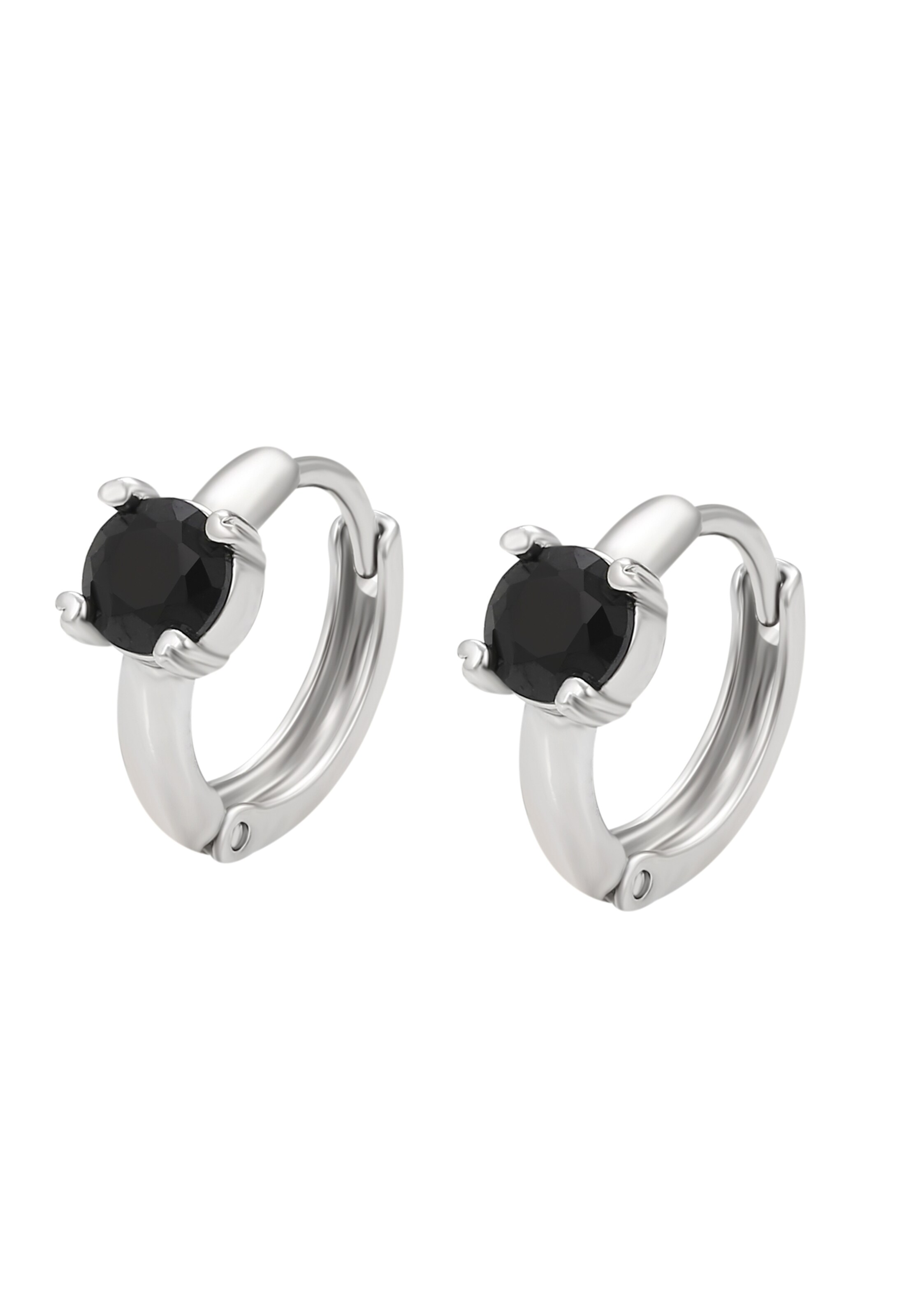 Gaya Ohrringe in schwarz / silber, Produktansicht