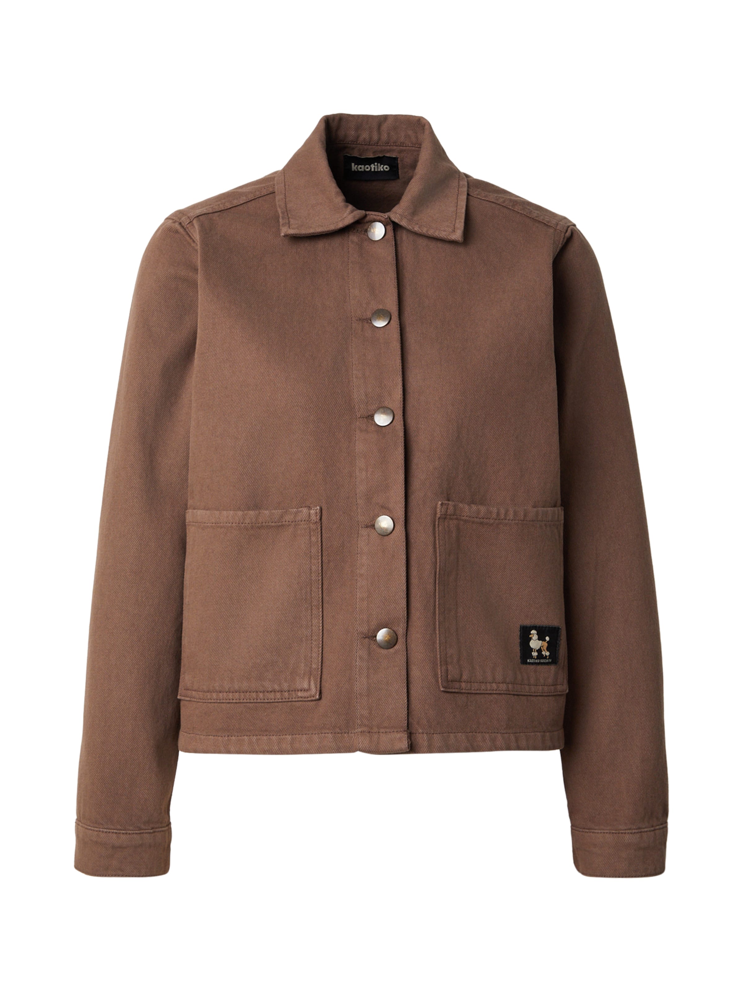 Kaotiko Φθινοπωρινό και ανοιξιάτικο μπουφάν σε καφέ: μπροστά