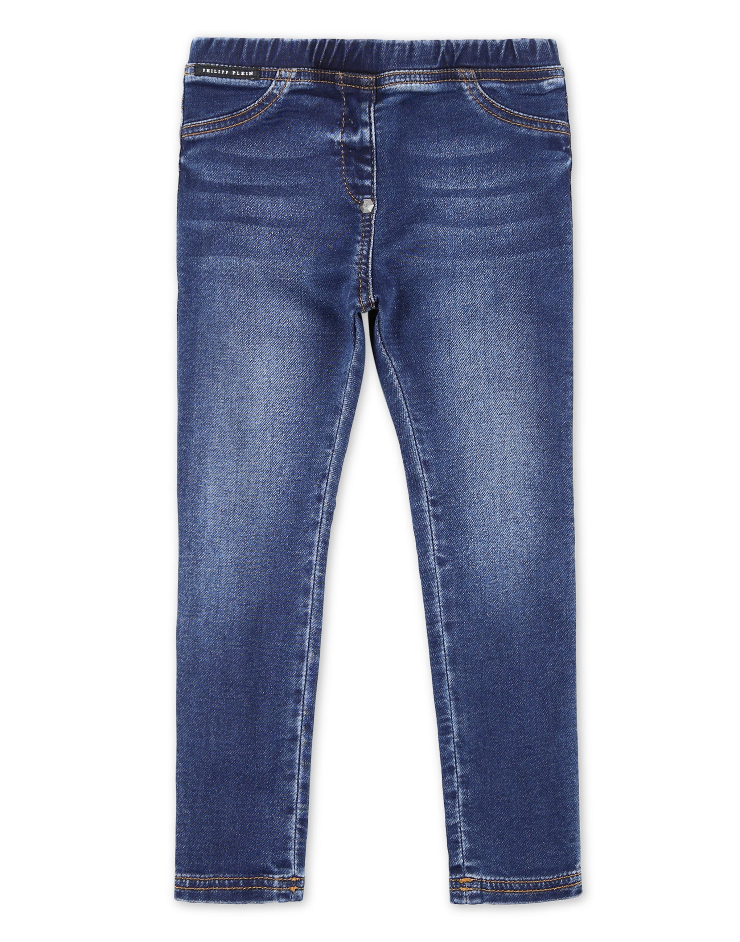 Philipp Plein Slimfit Jeans 'Statement' in Blau: Vorderseite