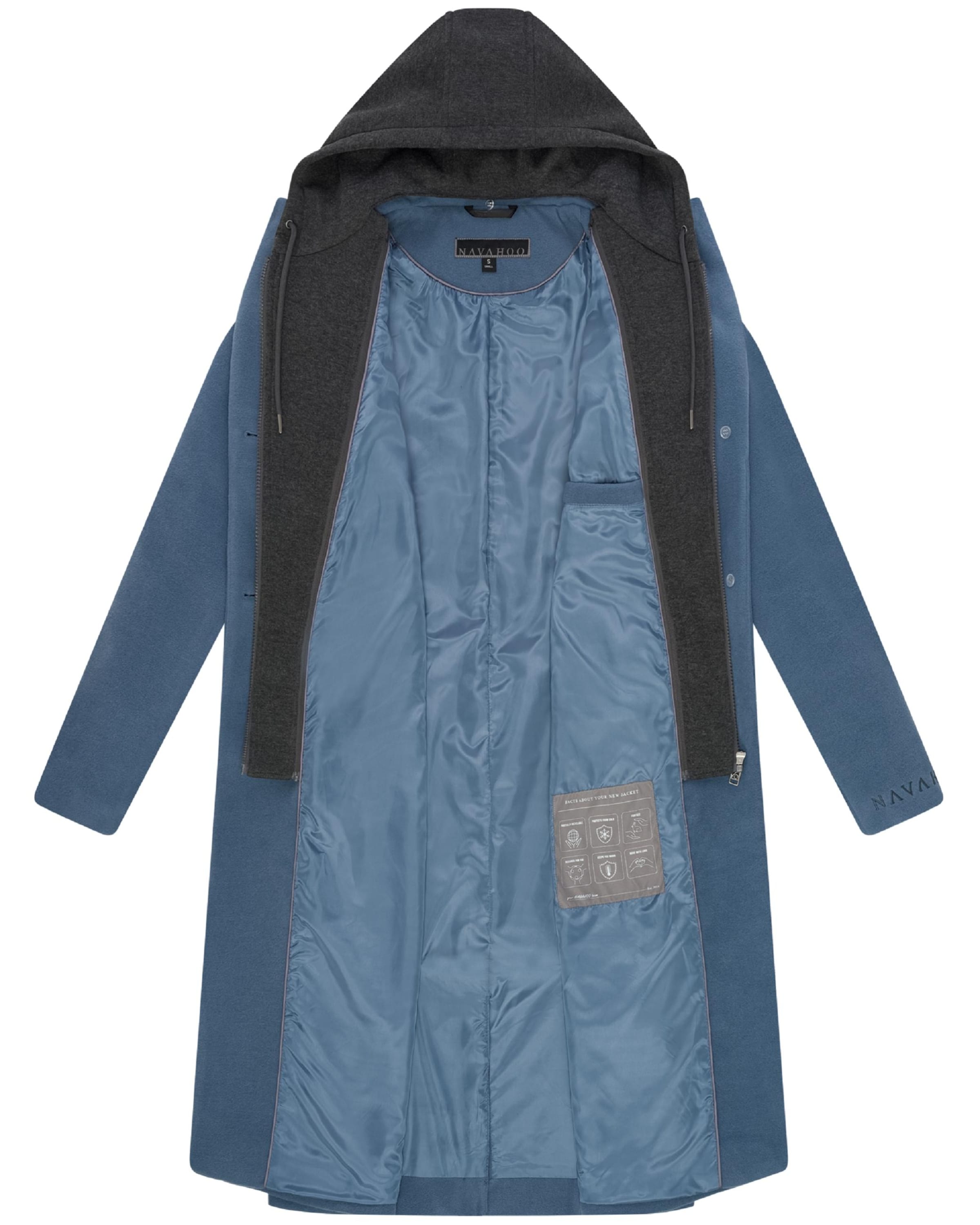 NAVAHOO Ανοιξιάτικο και φθινοπωρινό παλτό 'Kekstraum 14' σε μπλε