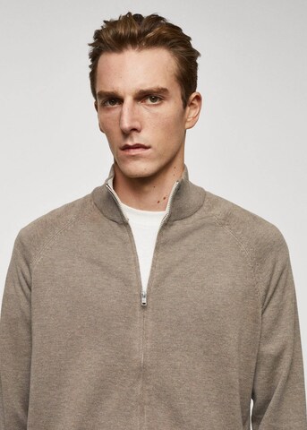 MANGO MAN Strickjacke  'Tenc' in Braun