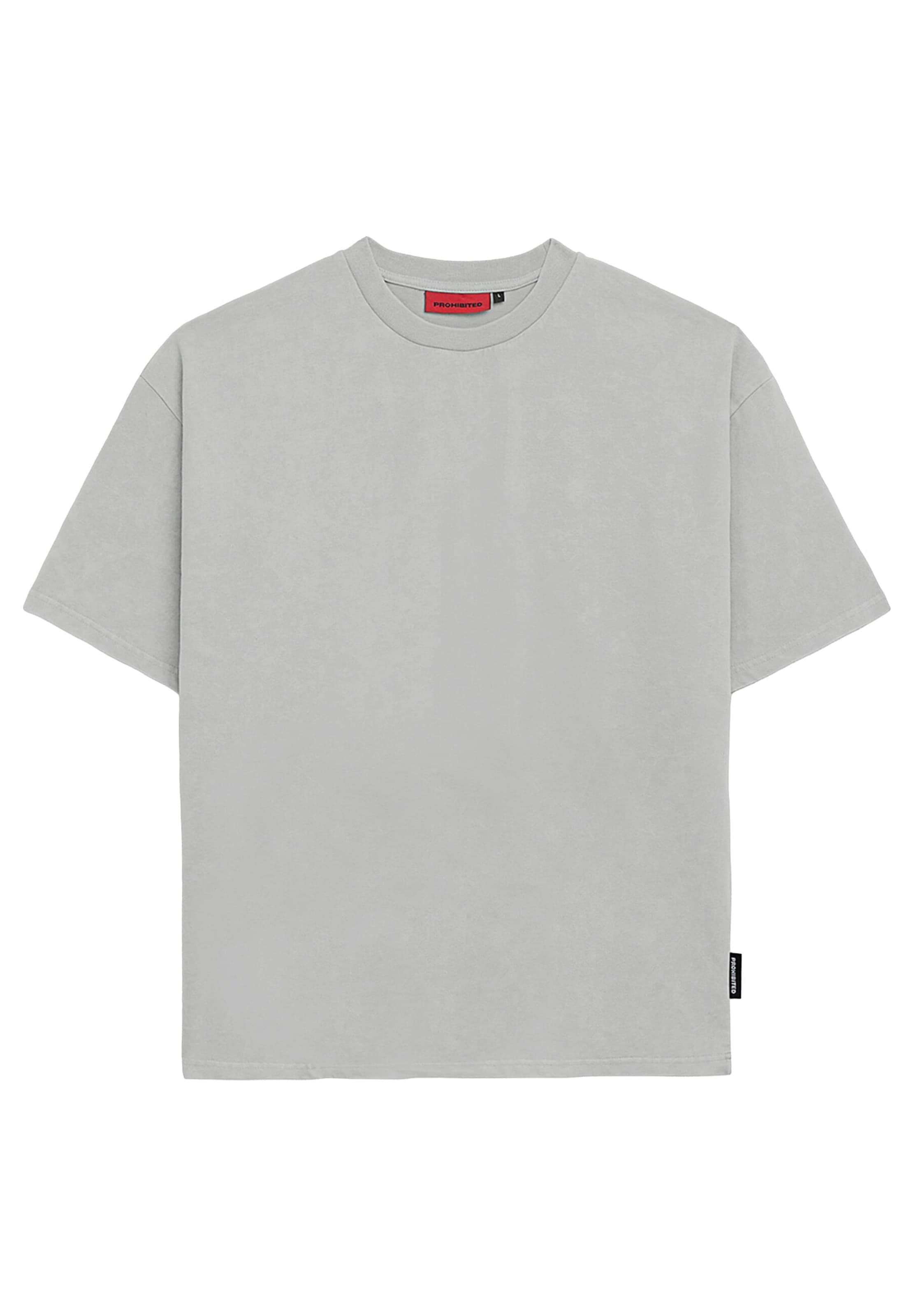 Prohibited T-shirt i grå: framsida