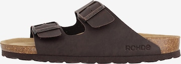 ROHDE Clogs 'Grado' in Brown: front