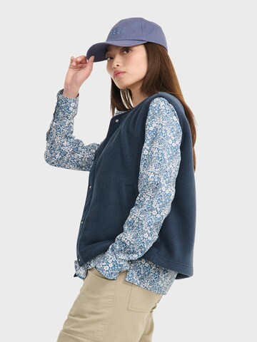 Gilet AIGLE en bleu : sur le côté
