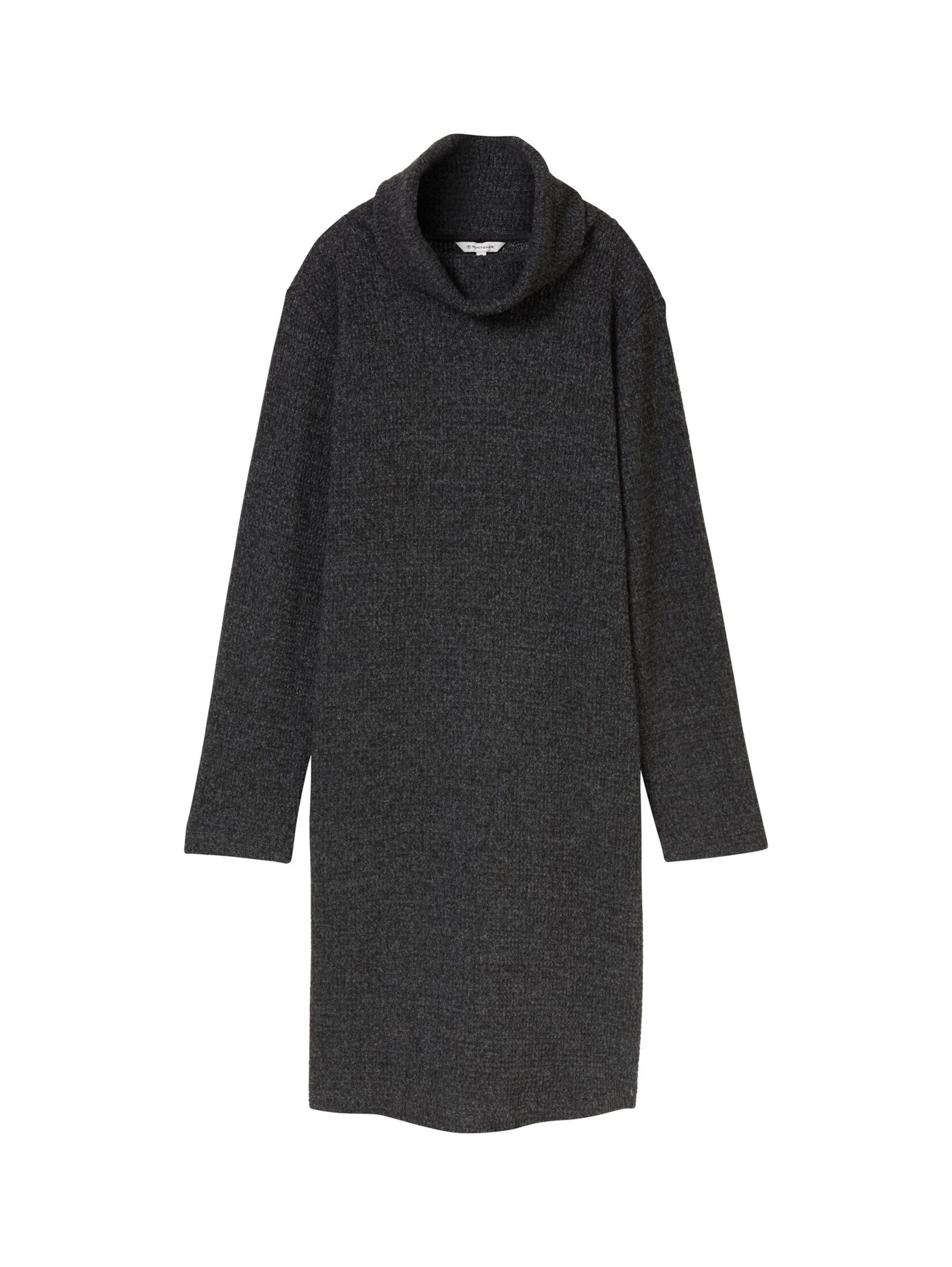 TOM TAILOR Strickkleid in Grau: Vorderseite