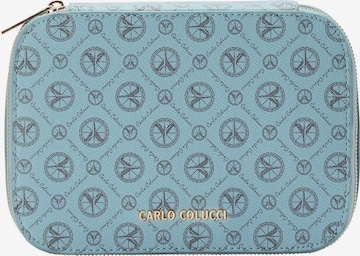 Carlo Colucci Toiletry Bag 'Cracogna' in Blue: front