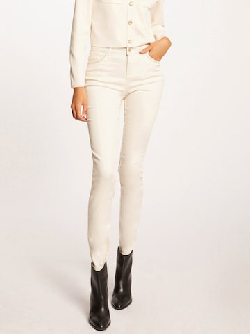 Morgan Slim fit Pants in White: front