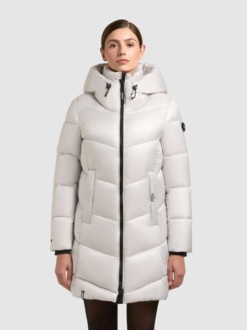 khujo Zimní kabát 'Adriana' – bílá: přední strana