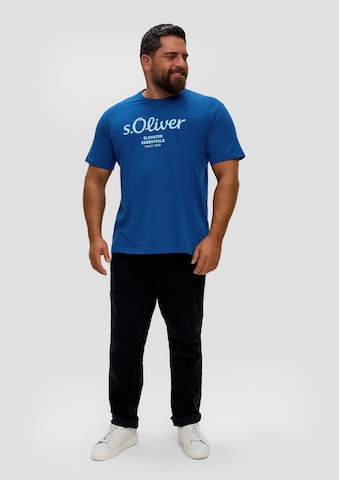 s.Oliver Men Big Sizes T-Shirt in Blau