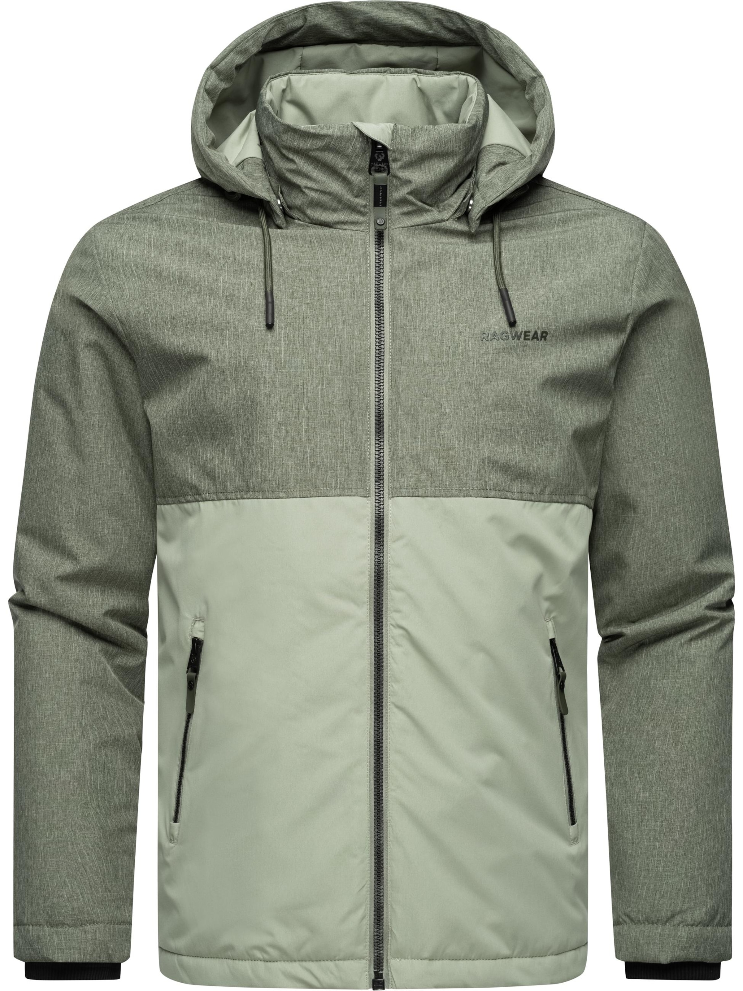 Veste fonctionnelle 'Roens' Ragwear en vert : devant