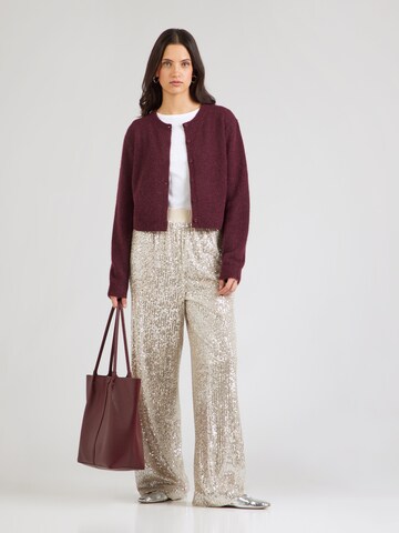 HUGO Knit cardigan 'Sfebra' in Purple