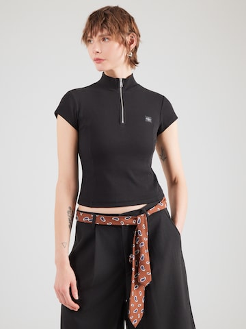 Calvin Klein Jeans Regular Тениска в черно: отпред