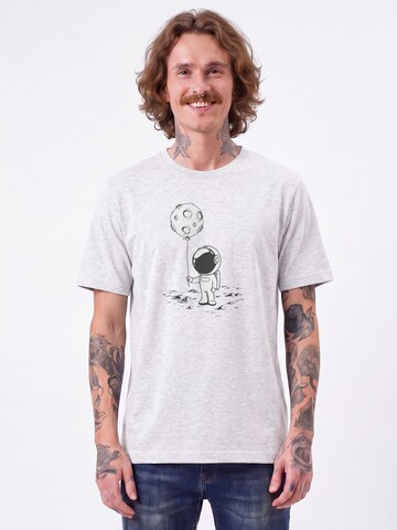 T-Shirt 'Kleiner Astronaut Mit Luftballon' Watapparel en blanc : devant