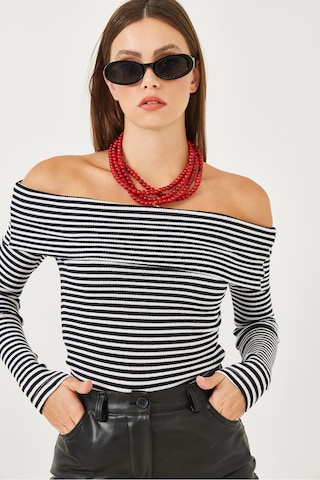Bianco Lucci Shirt in Schwarz: Vorderseite