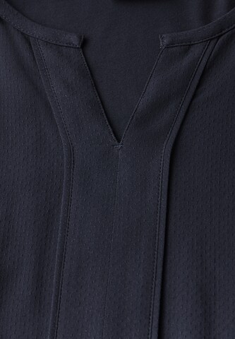 CECIL Bluse in Unifarbe in Blau
