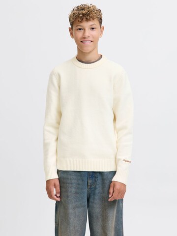 Jack & Jones Junior Pullover 'JORNorrebro' in Beige: Vorderseite