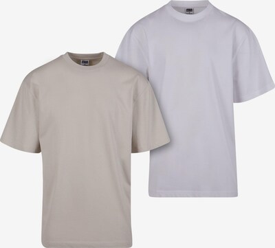 Urban Classics T-Shirt en taupe / blanc, Vue avec produit